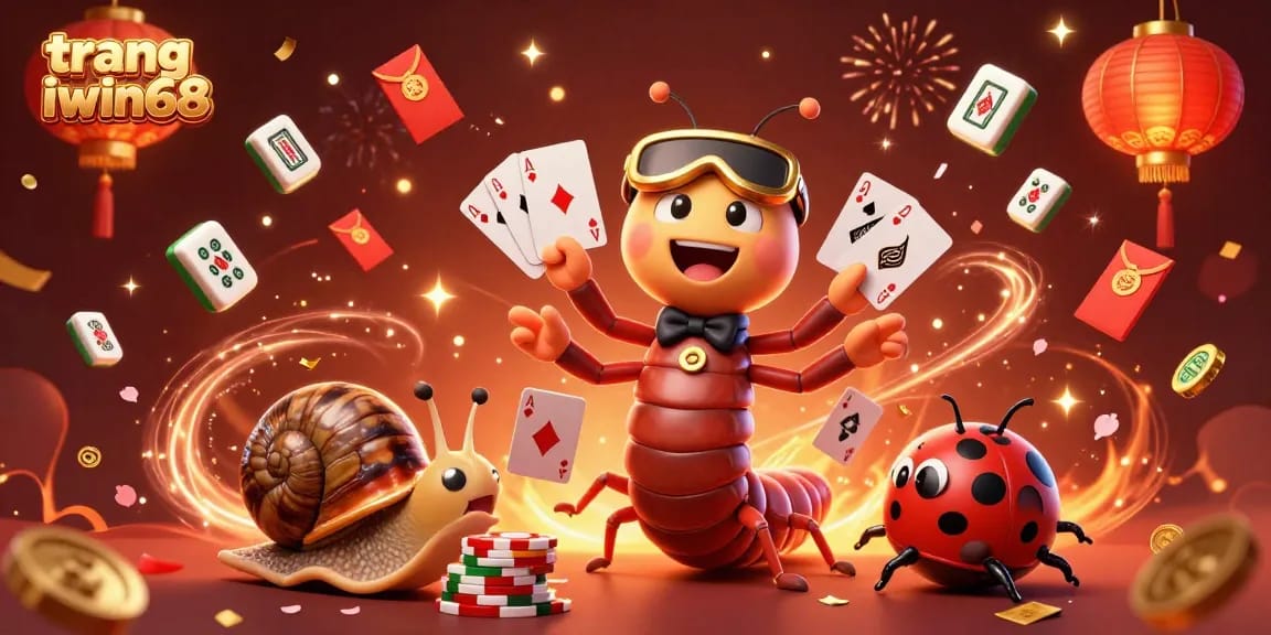Explore the thrilling action at trang iwin68's casino with unique characters and vibrant gaming elements.