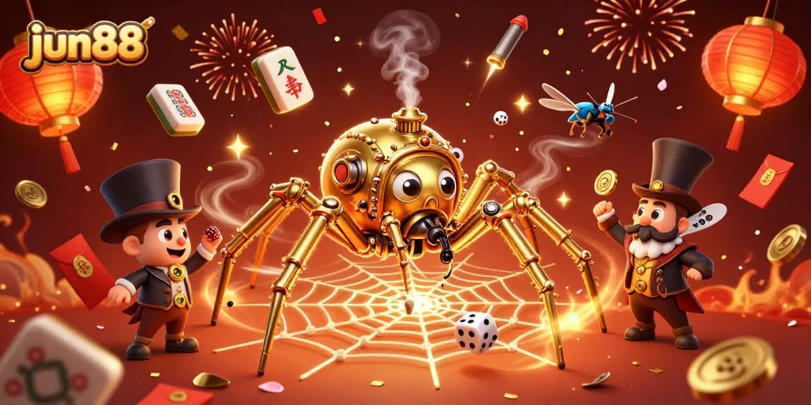 Engage in thrilling gameplay at jun88 with a stunning illustrated scene showcasing vibrant casino elements.