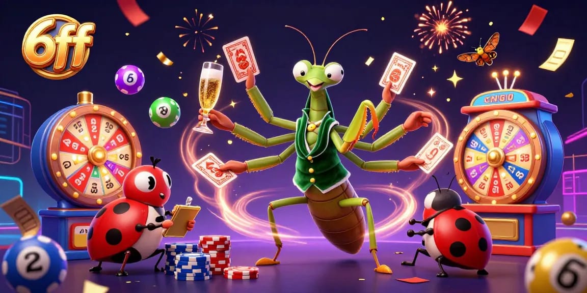 Experience the thrill of 6ff with a vibrant casino scene featuring dynamic gambling elements.