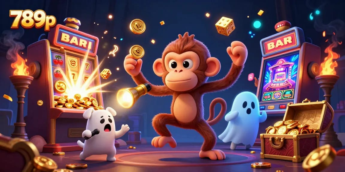 Experience thrilling moments with 789p in a vibrant casino scene full of excitement and gold!