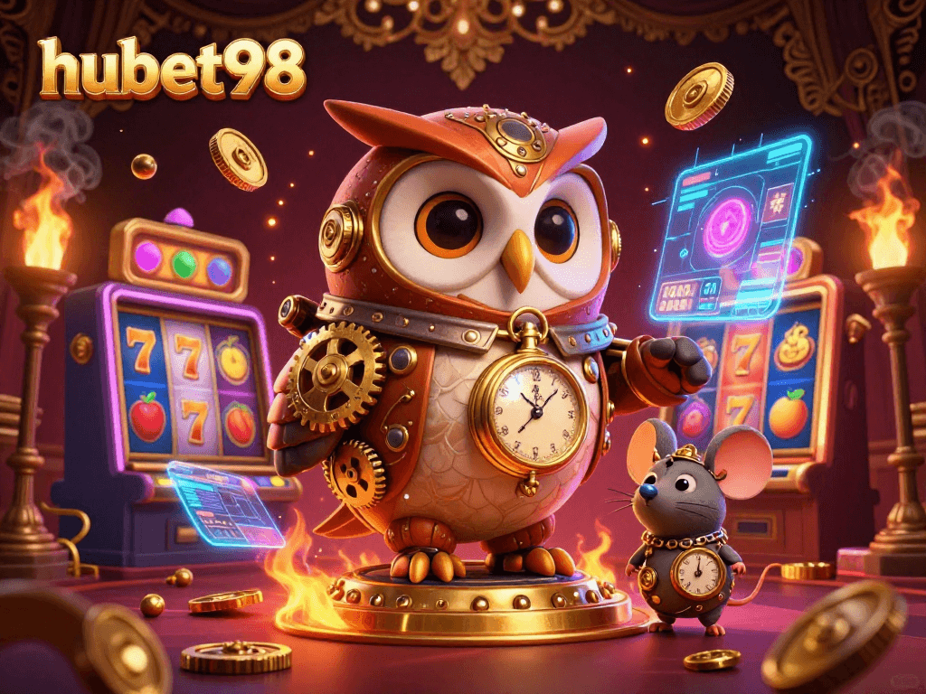 Engage with exciting gambling experiences at hubet98 featuring vibrant 3D animated casino elements.