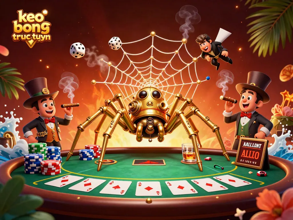Experience keo bong da truc tuyen with dynamic sports betting action featuring a vibrant poker scene.