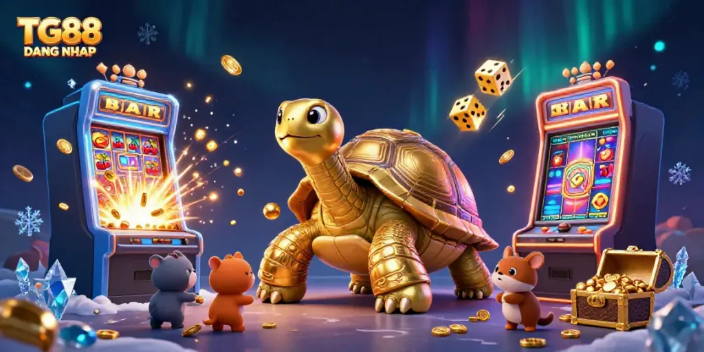 Engage with exciting casino adventures at TG88 DANG NHAP amidst vibrant jackpot scenes.