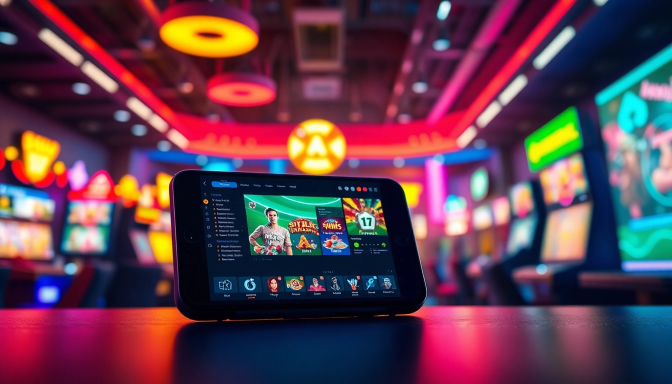 Exciting digital gaming interface showcasing NOHU's diverse gaming options and vibrant design.