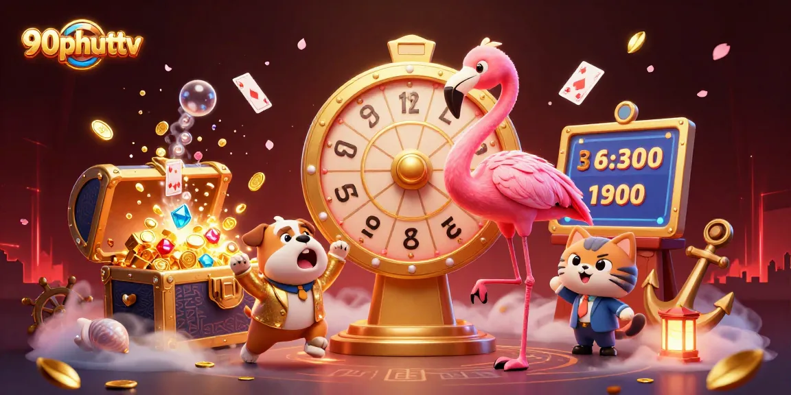 Experience thrilling wins at 90phuttv with vibrant graphics and exciting gameplay elements in this dynamic scene.