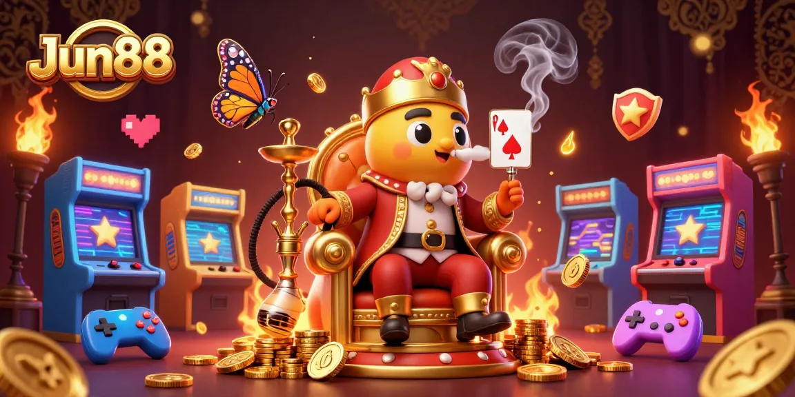Experience thrilling gameplay with Jun88's vibrant 3D casino world featuring unique characters and exciting symbols.