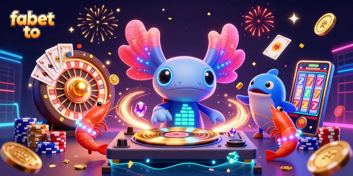 Experience winnings with fabet to in a vibrant casino scene featuring dynamic characters and game elements.